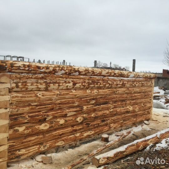 Сруб для бани 3м на 5м, хранение на площадке