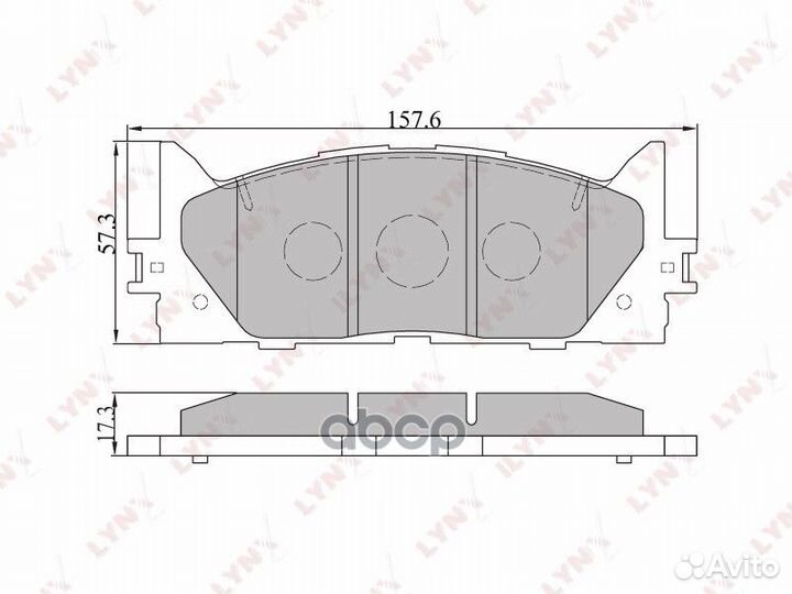 Колодки тормозные toyota camry V40 06/V50 11