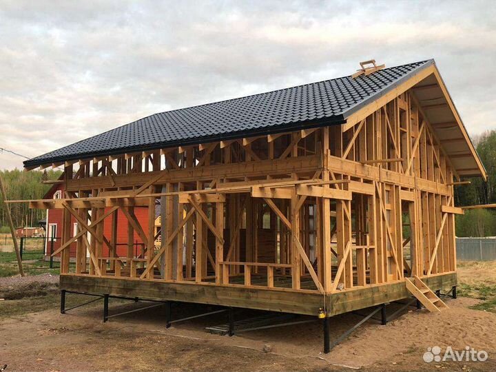 Каркасные дома,бани,дома из бруса,газа бетон