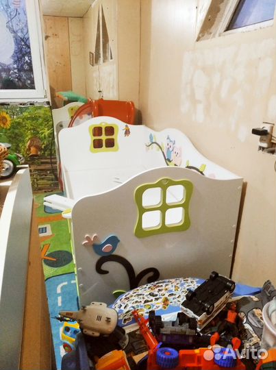 Детская кровать «Совята» + Матрас и постельное