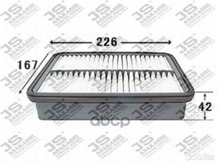 Фильтр воздушный toyota corolla (E10/E11) 1.3-1