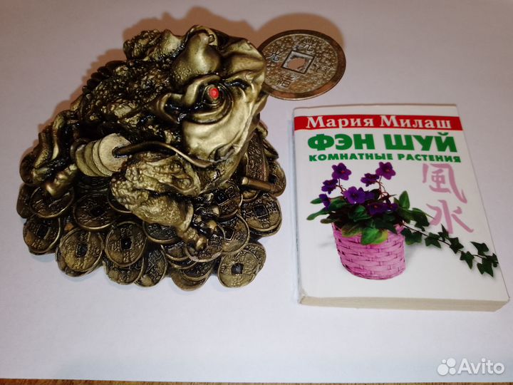 Фэншуй Жаба трехлапая+ Мини книжка в подарок