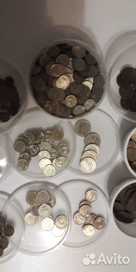 Монеты 1961-1993 из оборота на вес (более 3,5 кг.)