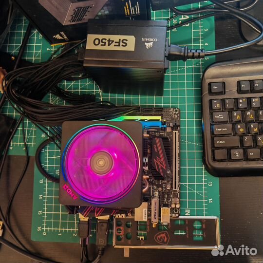 Комплект Ryzen 5 2400G + MSI B450I Gaming Plus AC