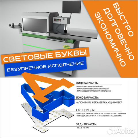 Вывески/Объемные буквы/Короба
