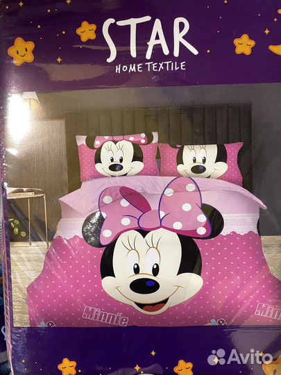 Детское постельное бельё с героями мультфильмов