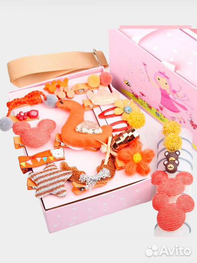 Набор детских резинок и заколок для модниц