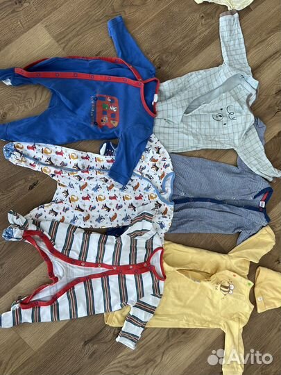 Детские вещи пакетом 3-6 мес