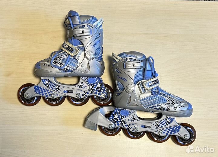 Ролики детские раздвижные Re:action р-р34-37