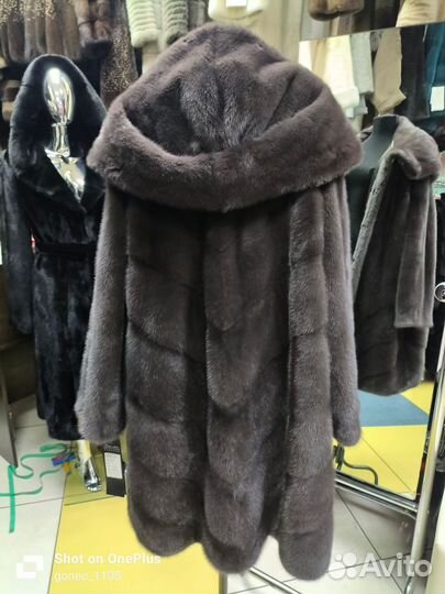 Шуба норковая 48-52. Премиум. Новая. 100 см