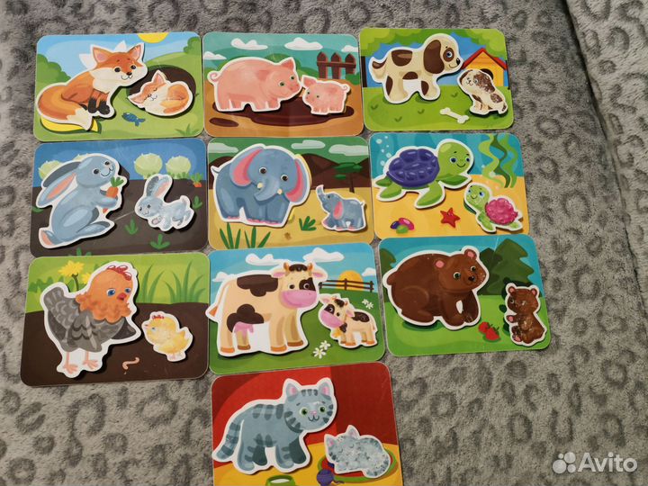 Развивающая игра пластик на липучках