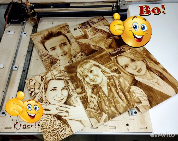 Выжигание портретов на дереве