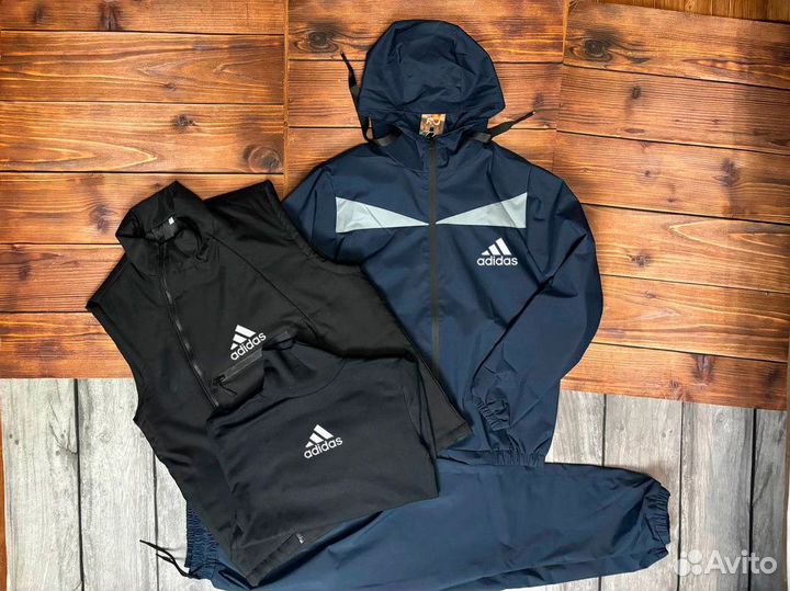 Костюм плащевый из 4-вещей Adidas