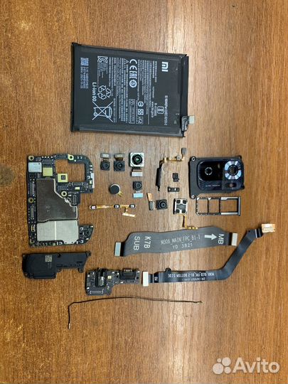 Redmi note 10s запчасти с разбора