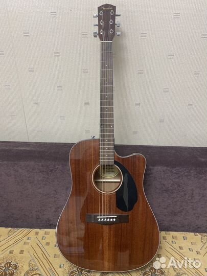 Электроакустическая гитара Fender CD-60SCE ALL MAH