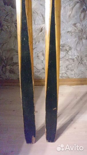 Лыжи беговые, деревянные