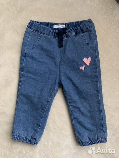 Джинсы утепленные для девочки 74р
