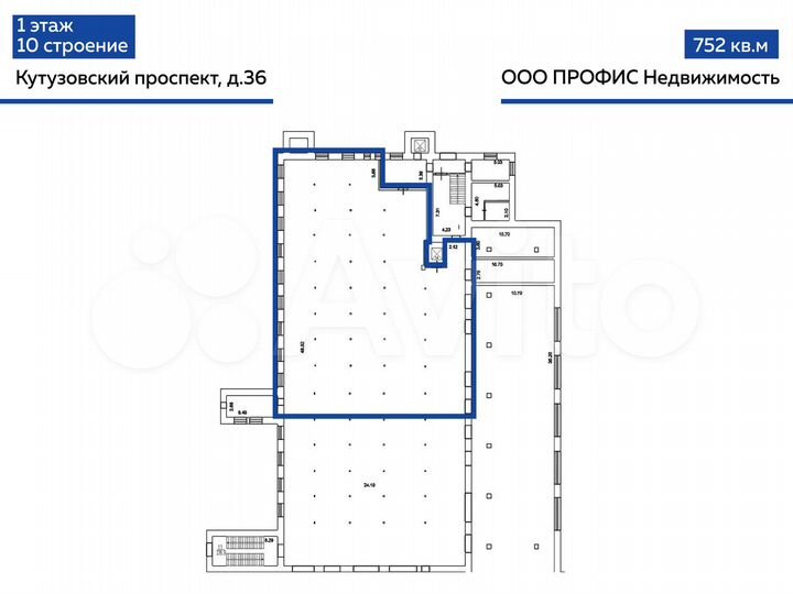 Сдам помещение свободного назначения, 752.3 м²