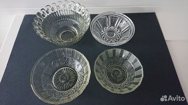 Салатники, креманки, розетки стекло СССР