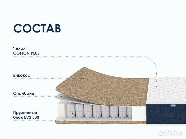 Матрас ортопедический 70х200 см