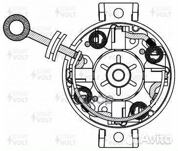 Узел щеточный стартера для а/м Лада Granta/Dats