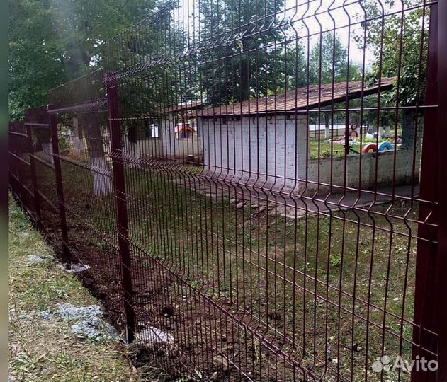 Забор из 3д сетки