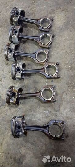 Bmw m54b25 поршень шатун