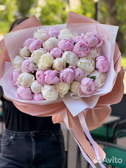 Пионы букет (доставка цветов, композиции,букета )