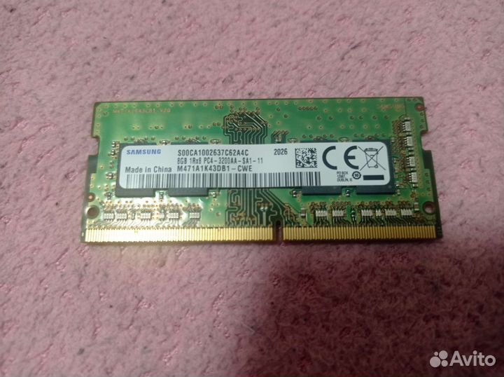 Оперативная память для ноутбука ddr4 8gb 3200