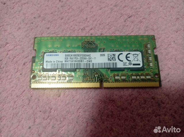 Оперативная память для ноутбука ddr4 8gb 3200