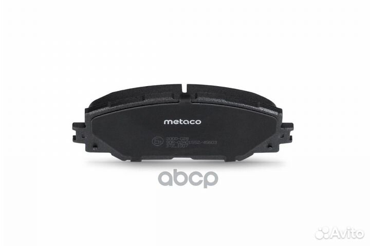 Колодки тормозные передние к-кт '3000-028 metaco