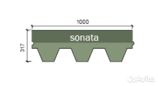 Технониколь Гибкая черепица, Финская, Соната Серый