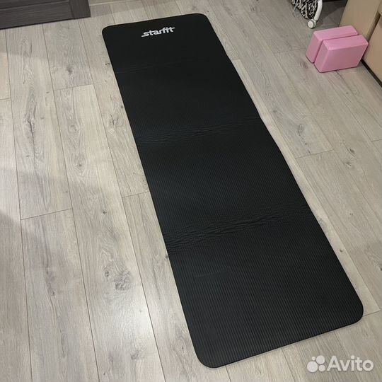 Коврик starfit для йоги и фитнеса гидрогелевый