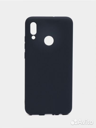 Чехол силиконовый синий на honor 10 lite