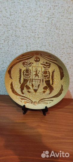 Тарелка декоративная керамика