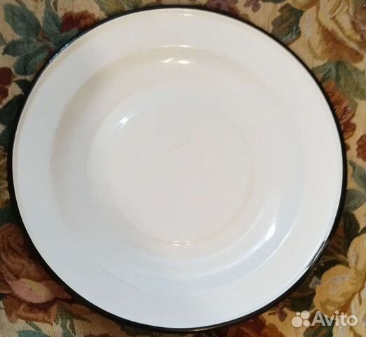 Блюдо металлическое эмалированное