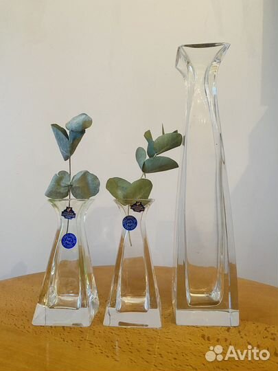 Хрустальные вазы гусь хрустальный