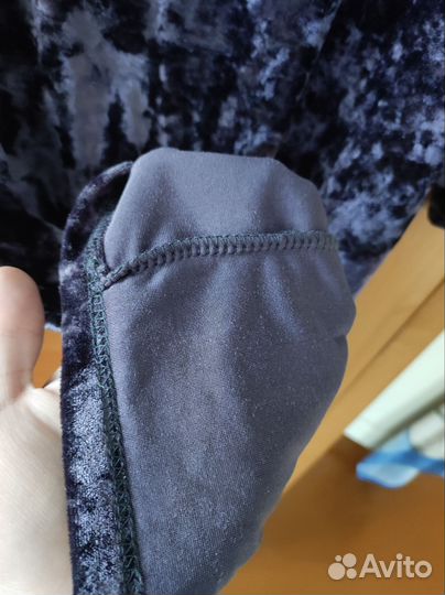 Платье велюровое