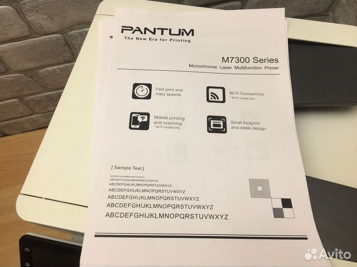 Лазерное мфу 3 в 1 Pantum M7300FDW c wifi