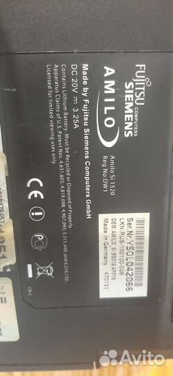Ноутбук fujitsu siemens