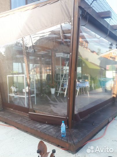 Мягкие окна, шторы пвх для беседки