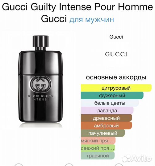 Gucci cuitli intense туалетная вода