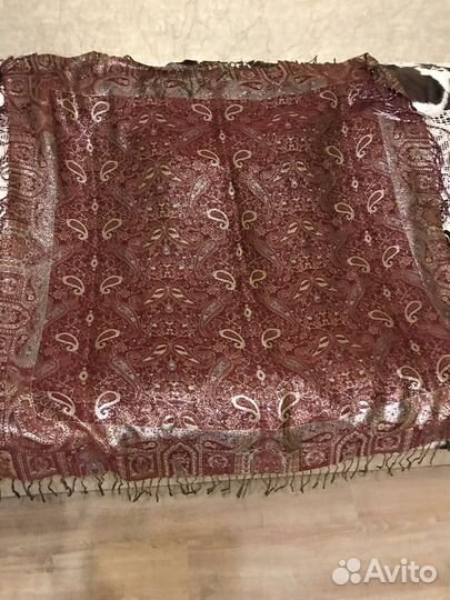 Палантин шаль платок люрекс