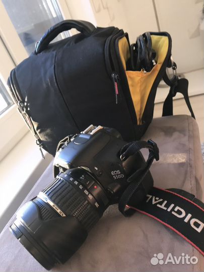 Фотоаппарат canon 550D Объектив Tamron AF 18-200mm