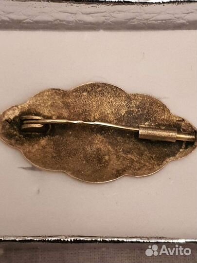 Брошь северная чернь и серьги