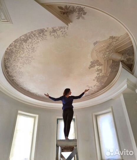 Роспись стен, граффити дизайн интерьера