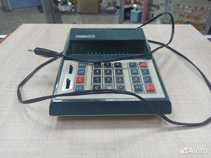 Винтажный Итальянский Калькулятор Ретро Раритет