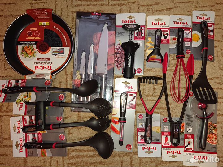 Кухонная утварь Tefal Ingenio и ножи