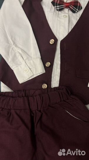 Нарядный брючный костюм