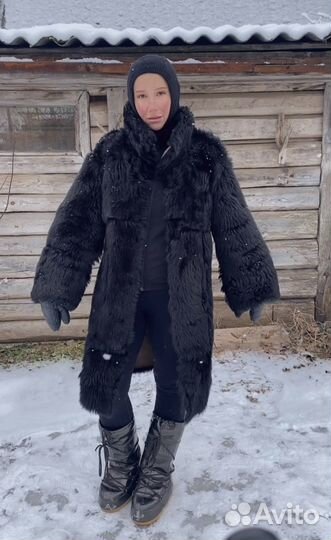 Шуба тоскана черная